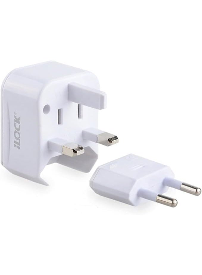 iLOCK Universal Travel Adapter | US to UK/EU/AUS | Compact & Portable - Image 4